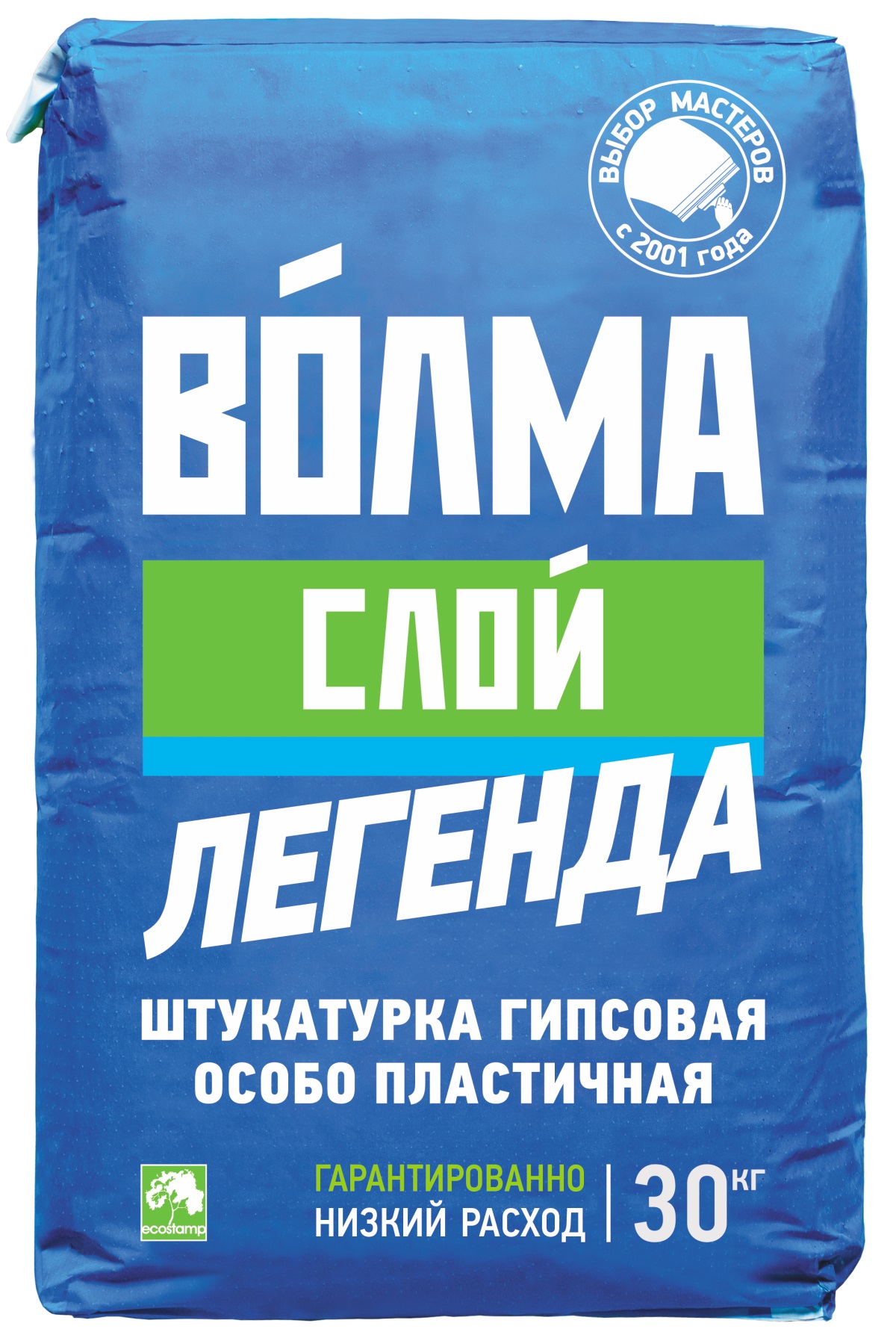 Штукатурка гипсовая ВОЛМА Слой 30 кг — цена в Чебоксарах, купить в  интернет-магазине, характеристики и отзывы, фото